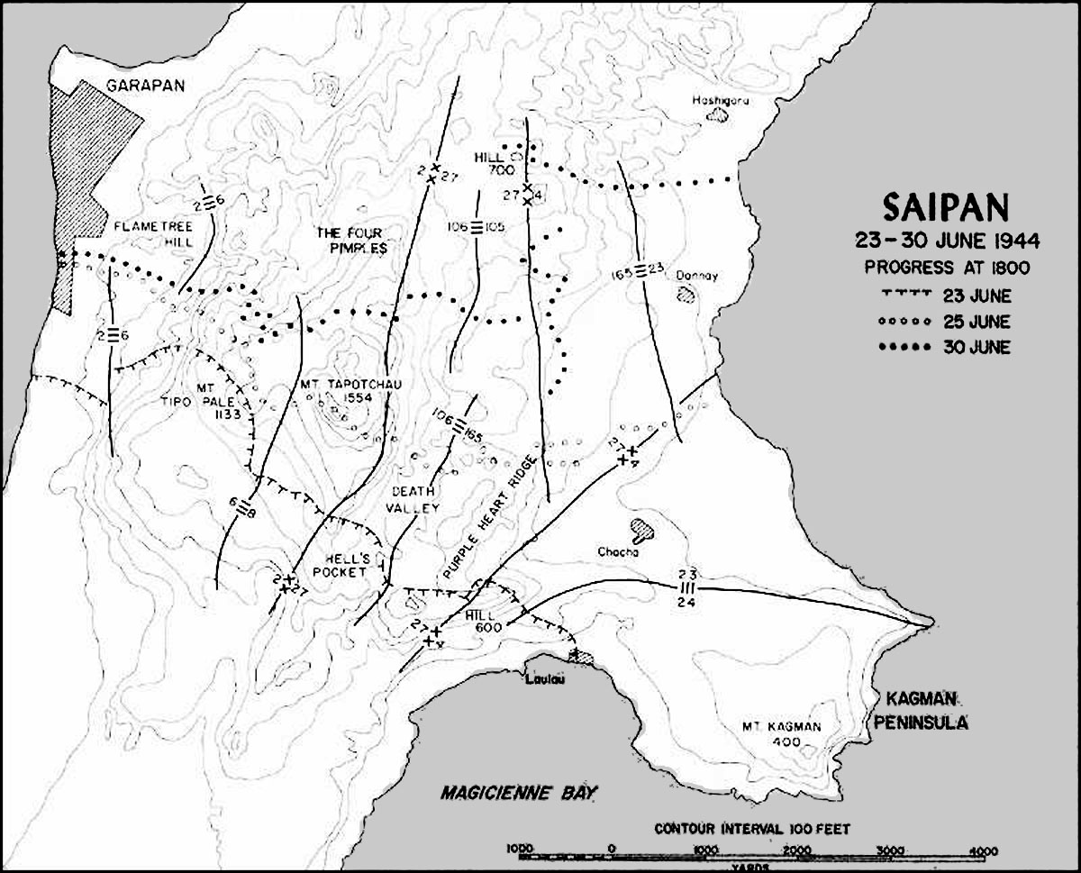 Saipan 4:P-47D-40 CAS Mount Tapotchau