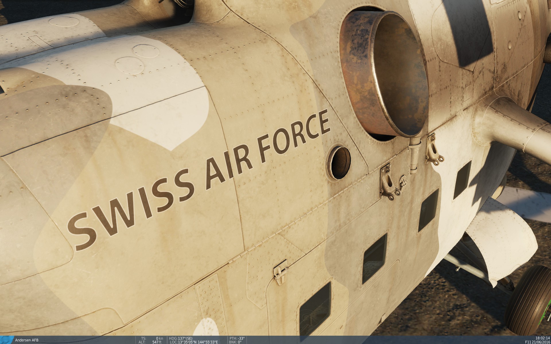 Mi-24P Hind Swiss Army Wood, Desert, Urban-Camo / Schweizer Heer Wald, Wüste, Urban-Camo (Fictional)