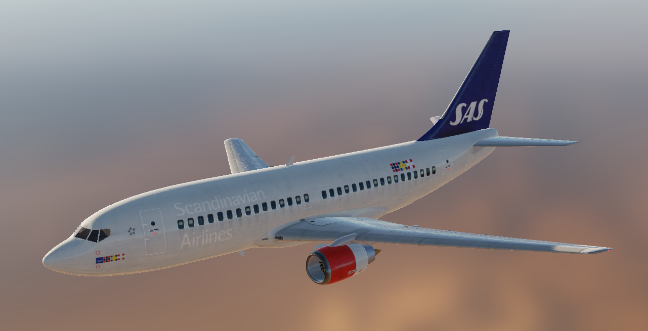 Swedish and Norwegian skins for Boeing 737 in Civil Aircraft Mod