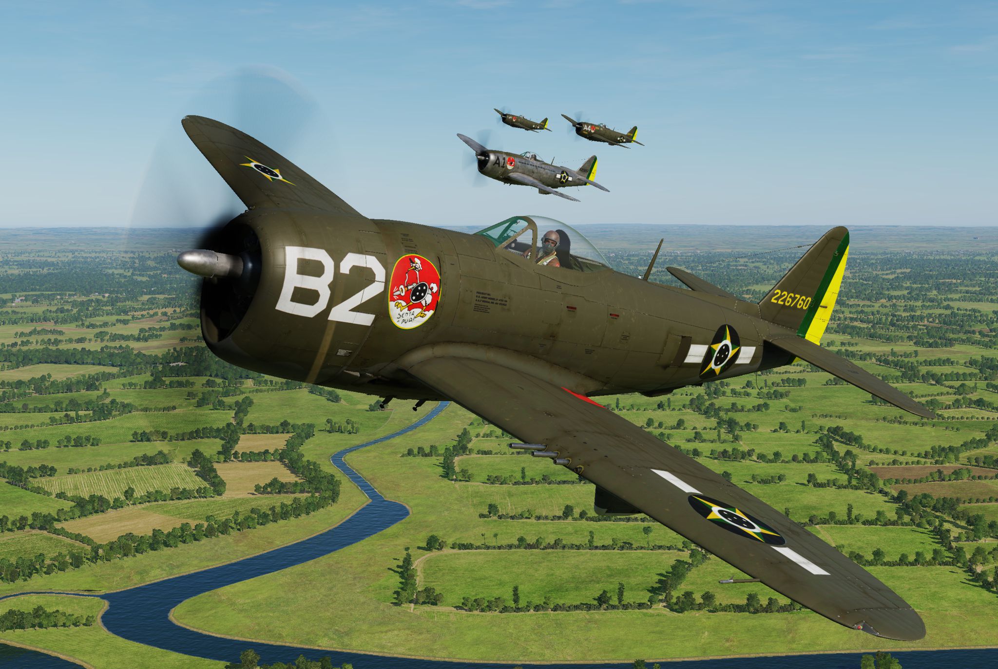 P-47D - 1st Brazilian Ftr Sq-Jambock - B2 - Cap Pessoa Ramos (update vs 2.2)