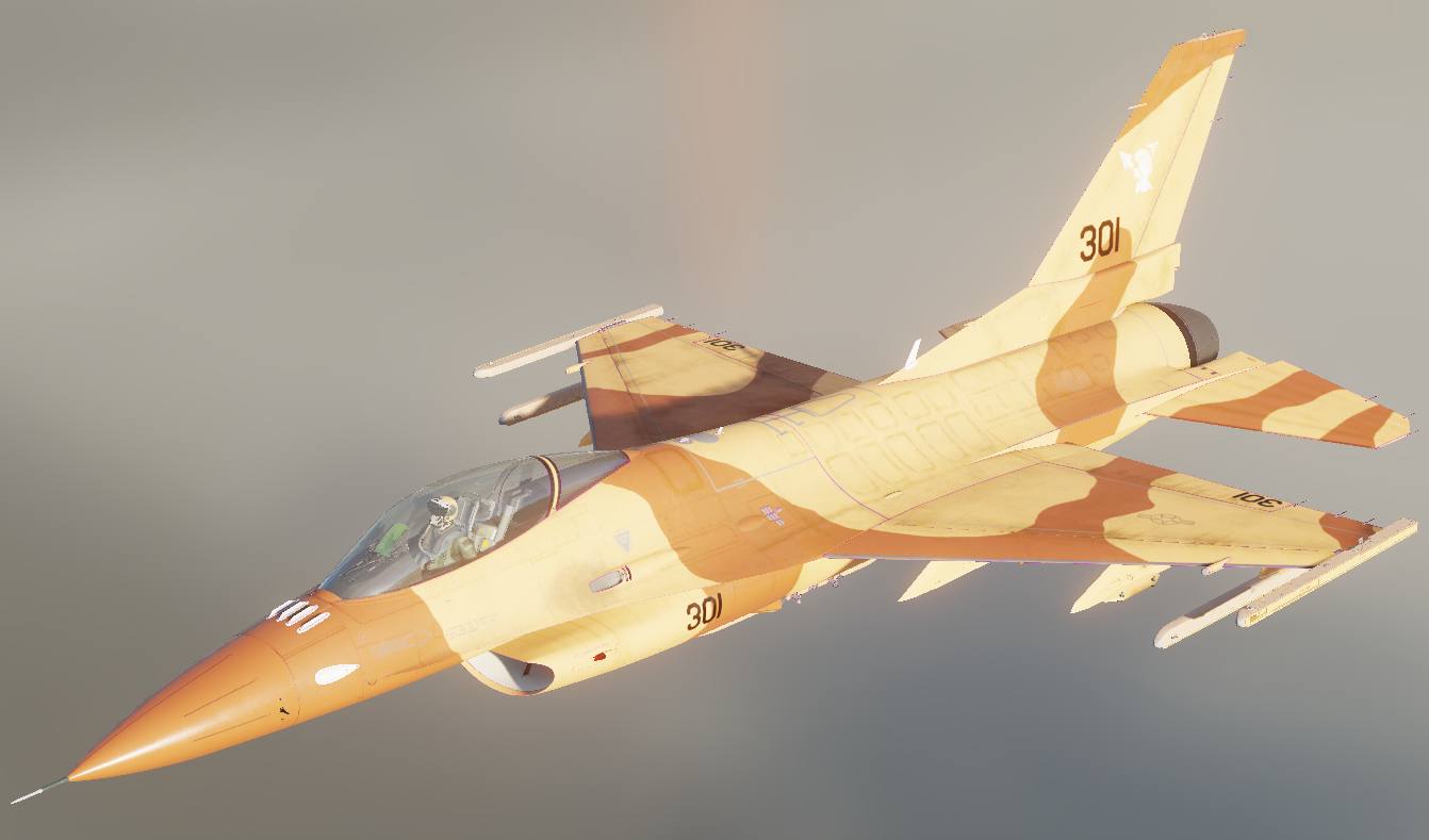 F-16C Desert by Ebein