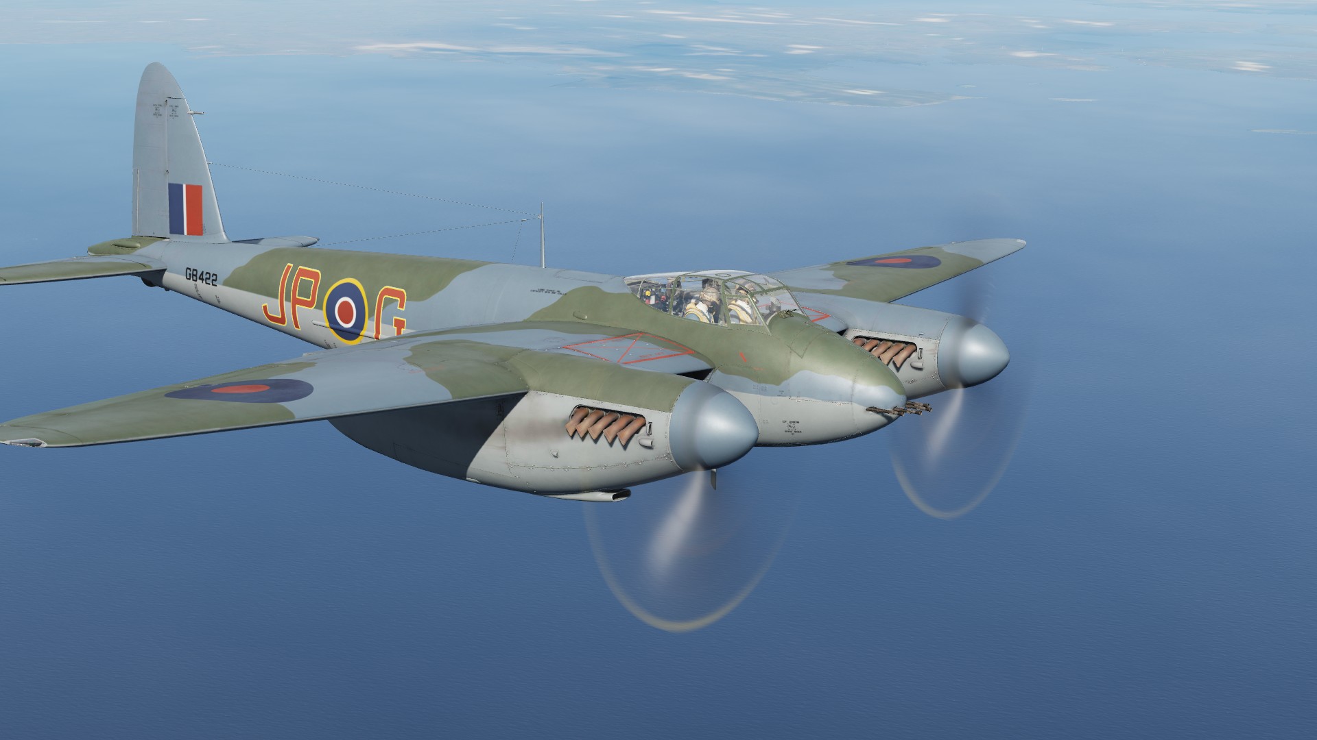 Mosquito Mk.VI - Med sea grey camo - Red Yellow Bort - Skin