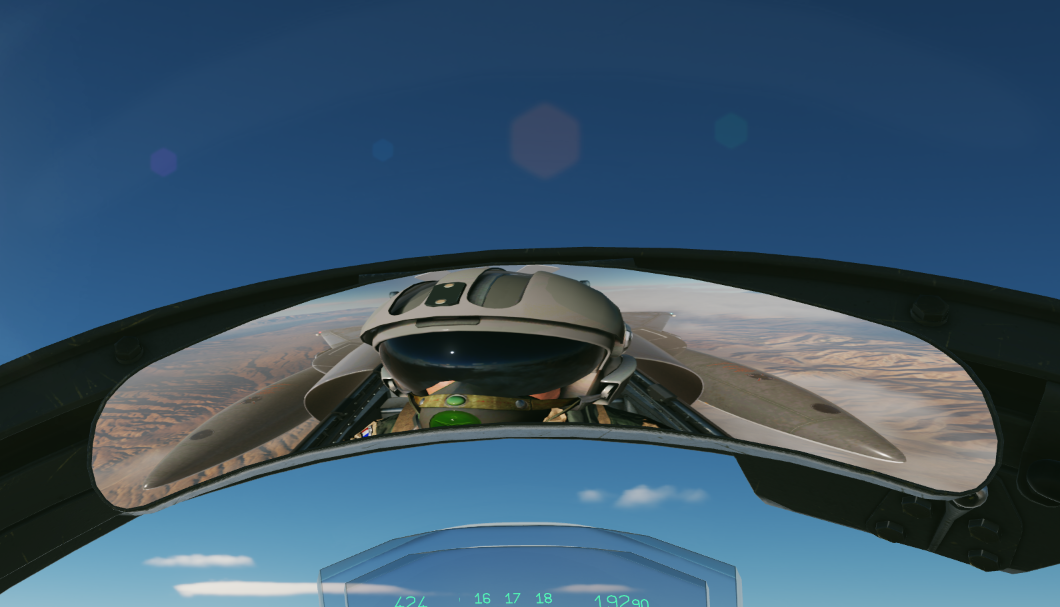 Pilot Face in Mirror
