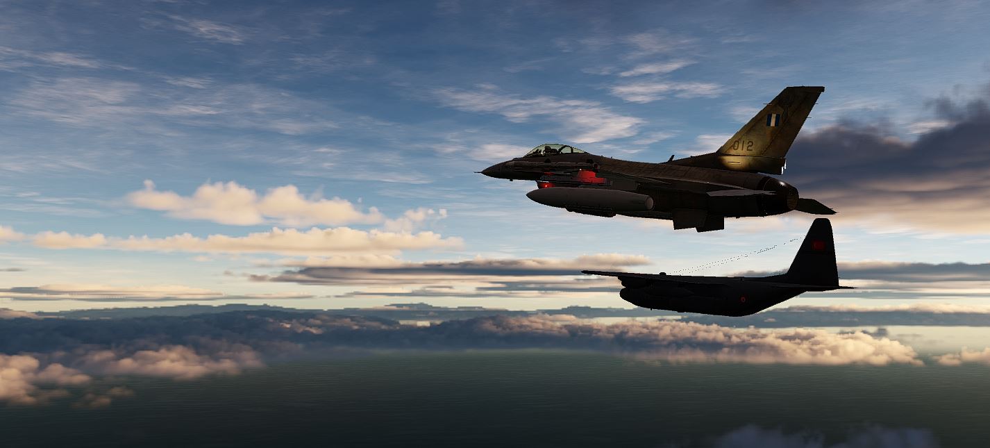 C-130 escort with random Syrian encounters