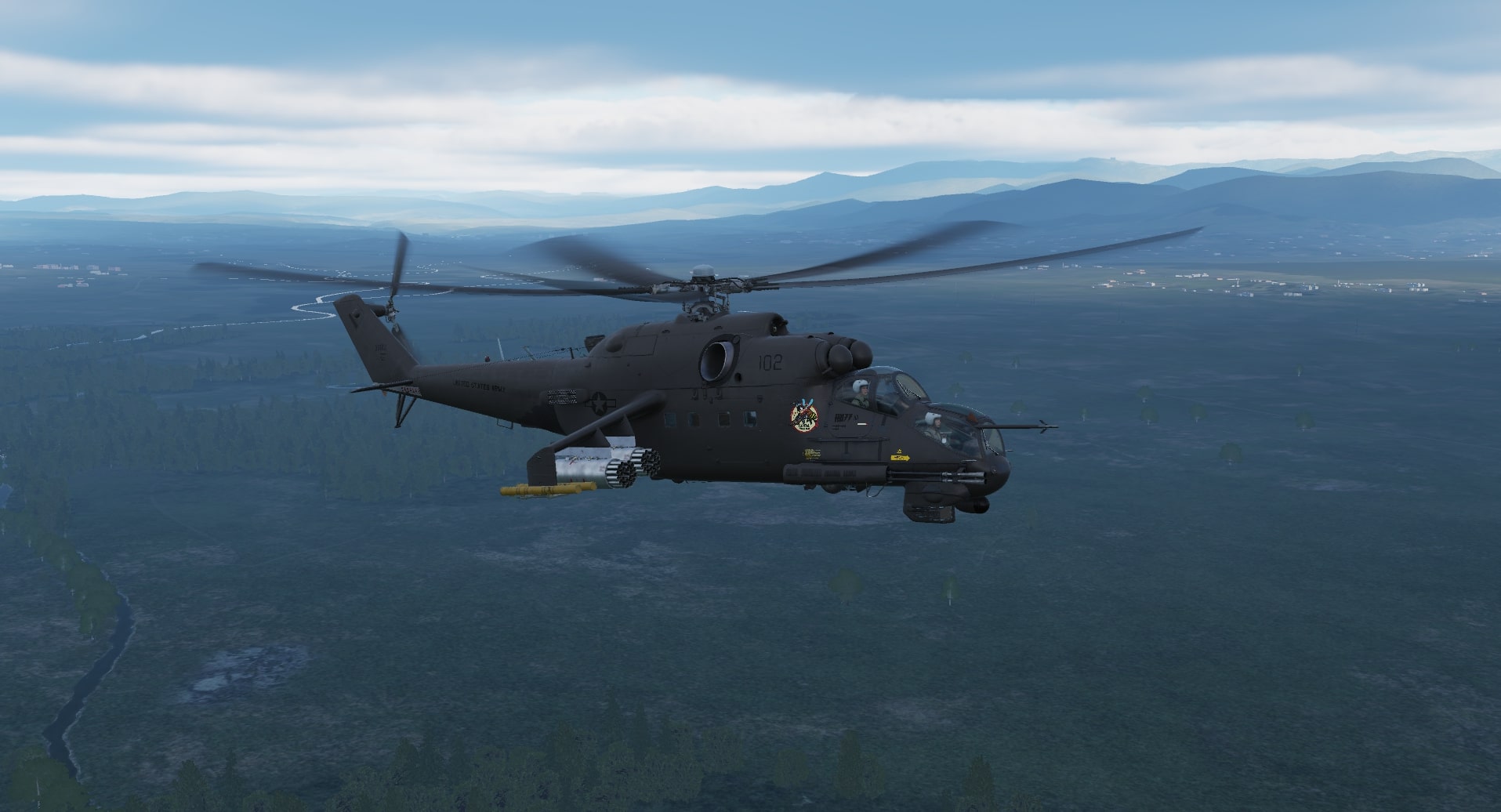 Mil Mi-24P Hind United States Army (FICTIONAL)
