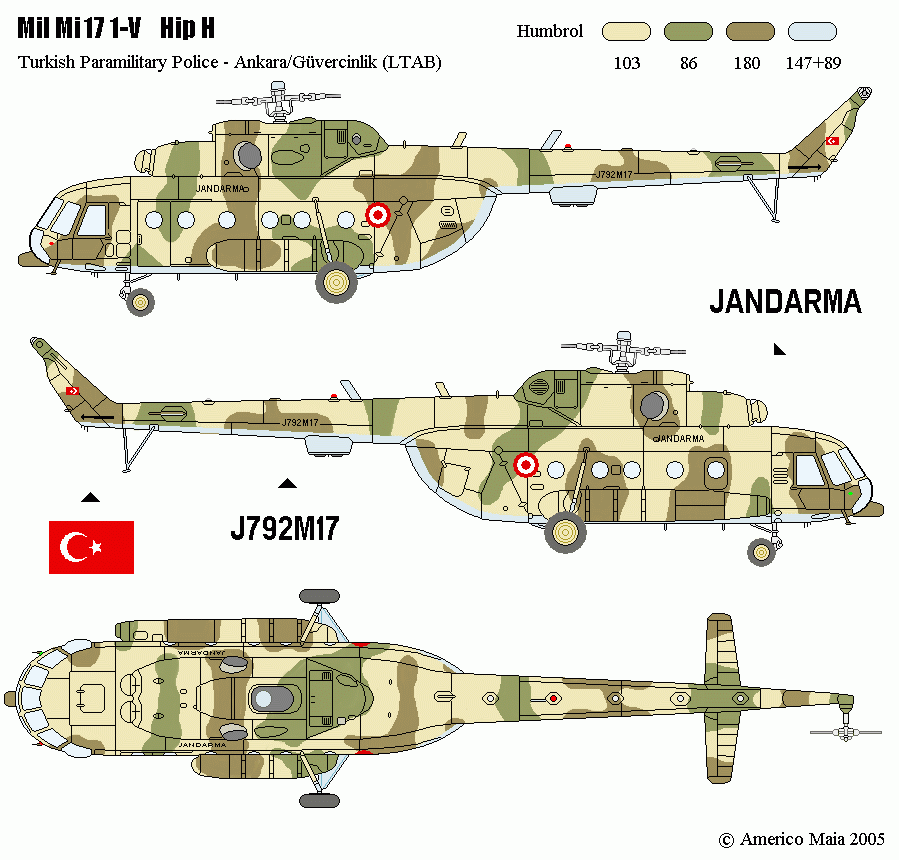 Mi-8MTV Jandarma Paramilitary Police Livery