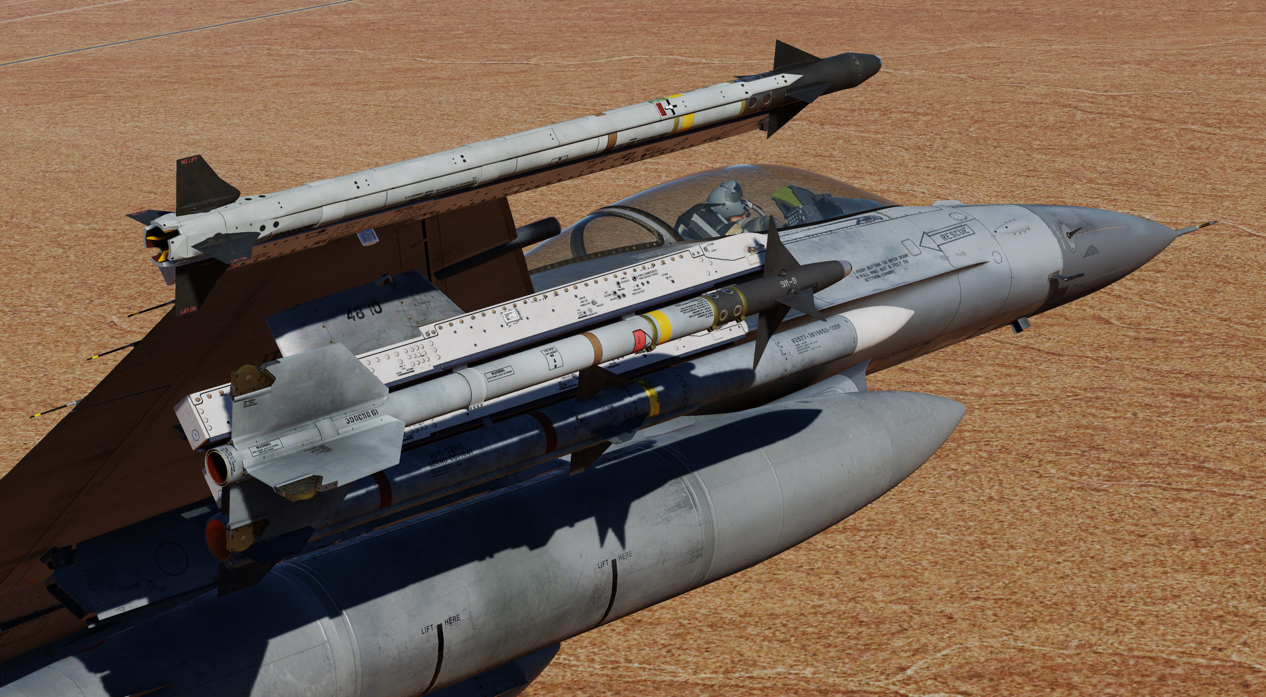 Re-textured USAF low-vis Air to Air Weapons 