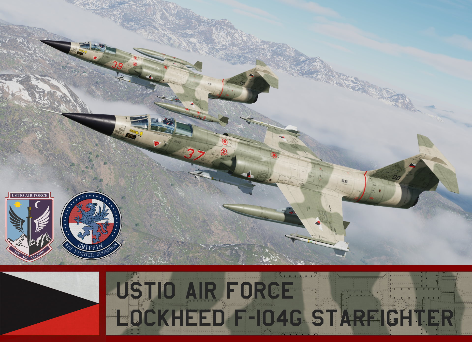 Ustio Air Force F-104G Starfighter - Ace Combat ( 1st Air Division, 3rd Fighter Squadron)