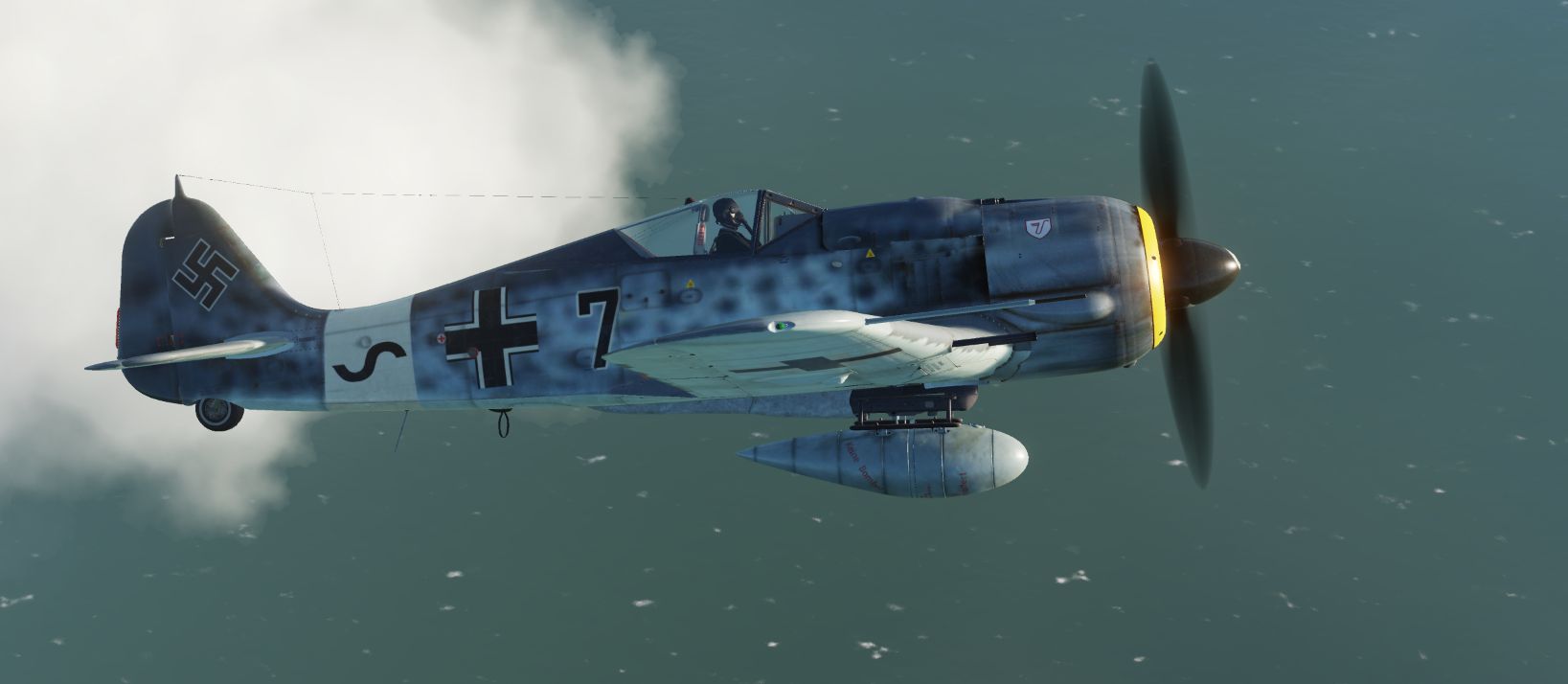 FW190 A8  ultimate pack  : One new Skin + Darker RLM cockpit