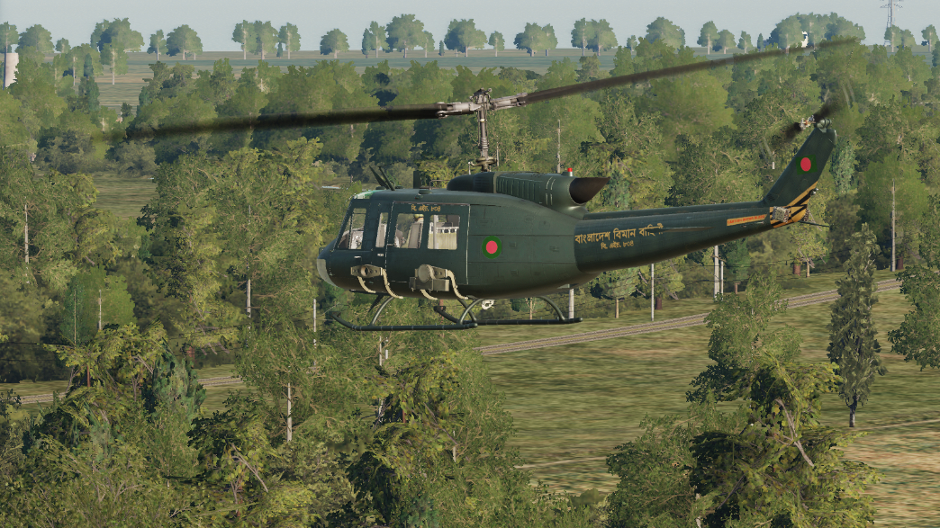 Bangladesh Air Force UH-1H Huey 4K Livery 