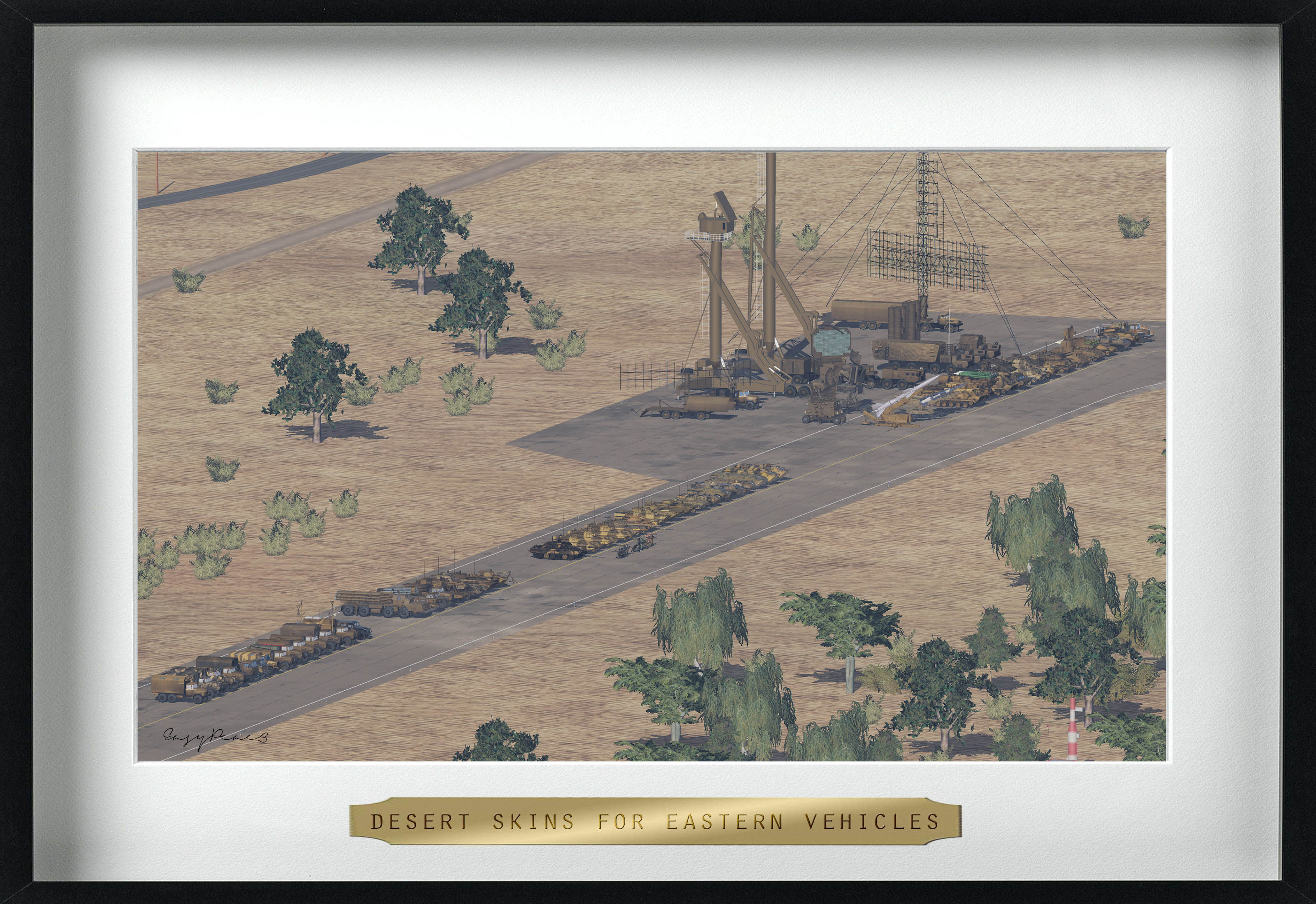 Desert skins for eastern vehicles