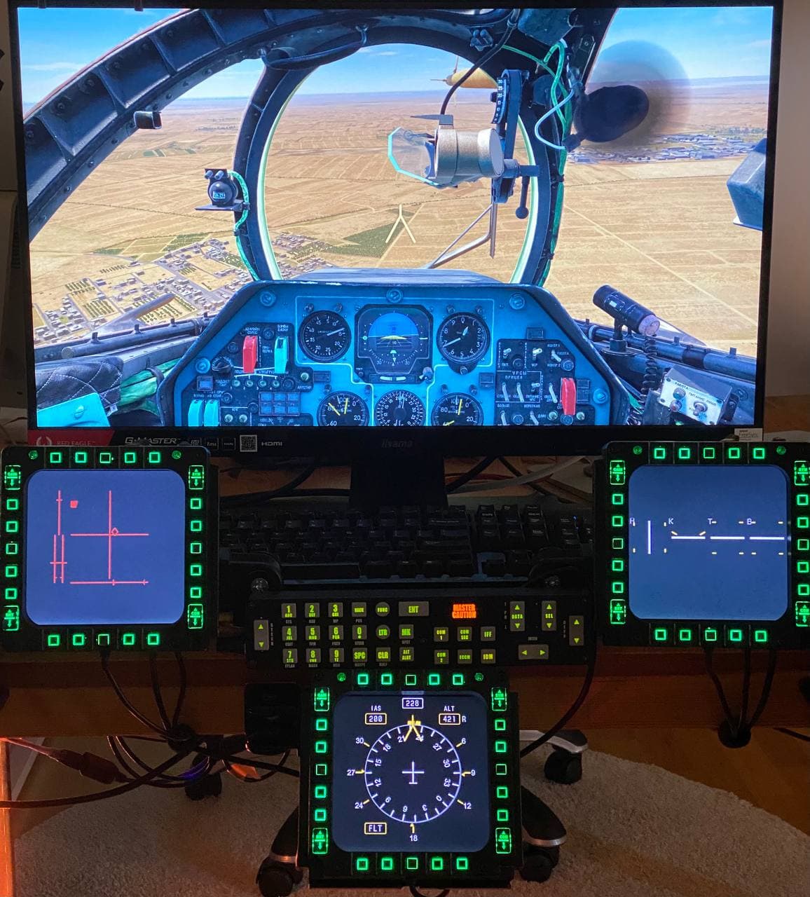 Mod/Fix for custom positioning of Mi-24P Petrovich AI UI elements for multi-monitor systems