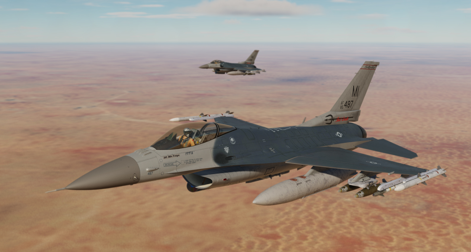 107th Fighter Squadron, 127th Fighter Wing, MI ANG, 85-1487 and 85-1498 (Iraq 2004)