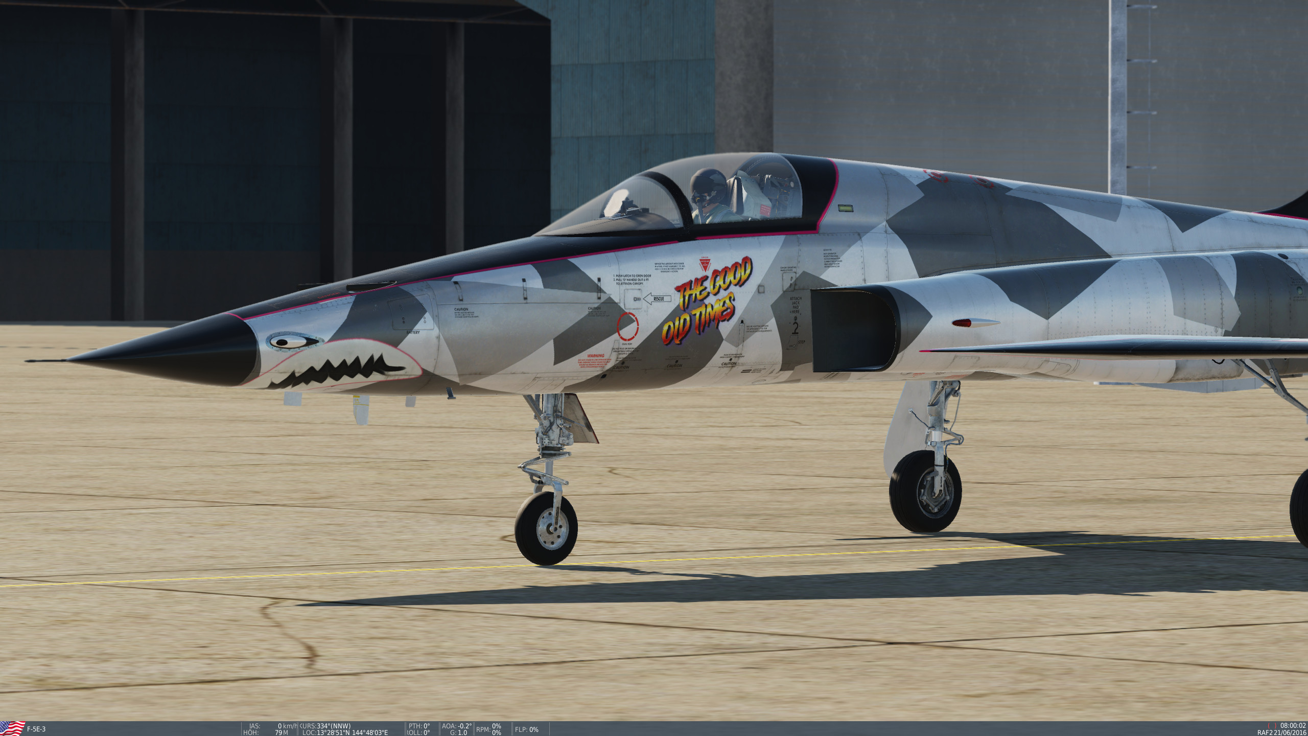 F-5E Tiger fictional retro sun skin - special 80