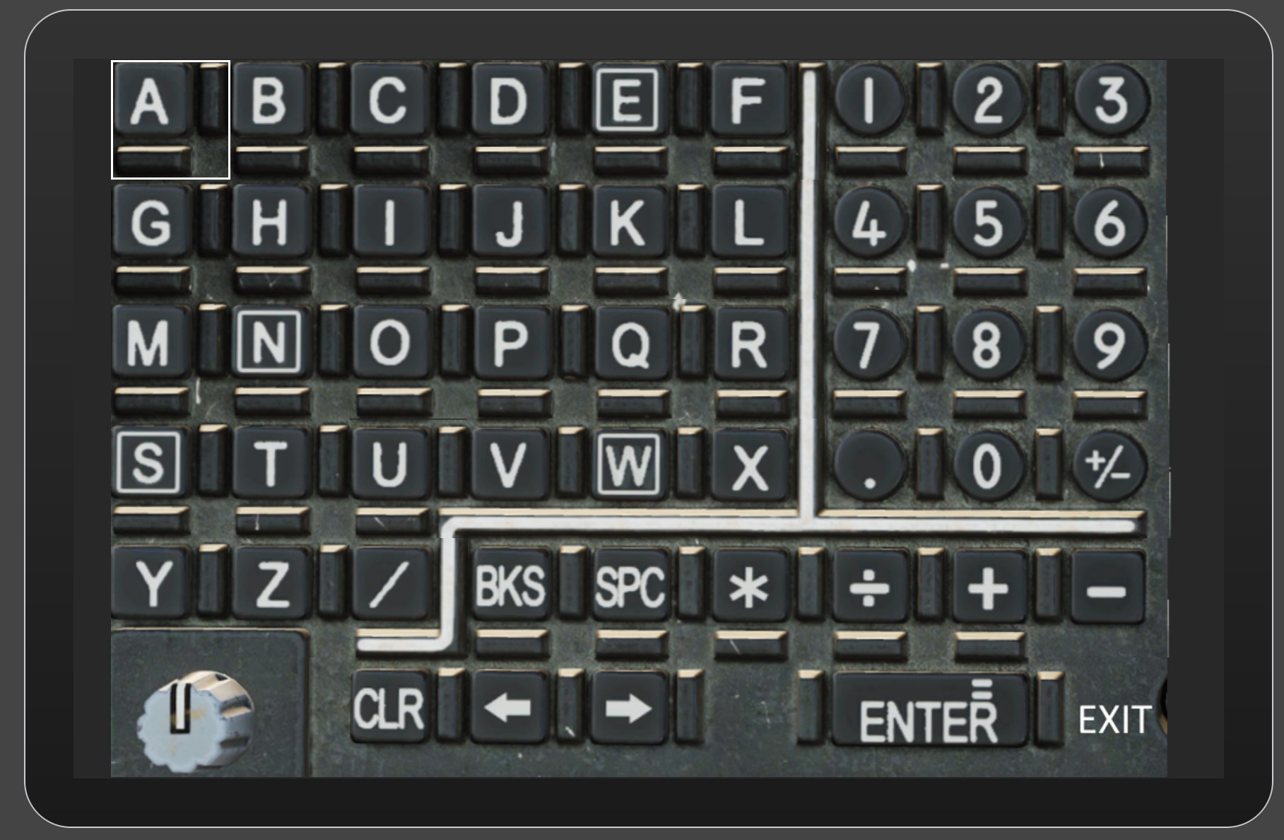  AH-64D Keyboard Unit Page for Touch Portal v1.0