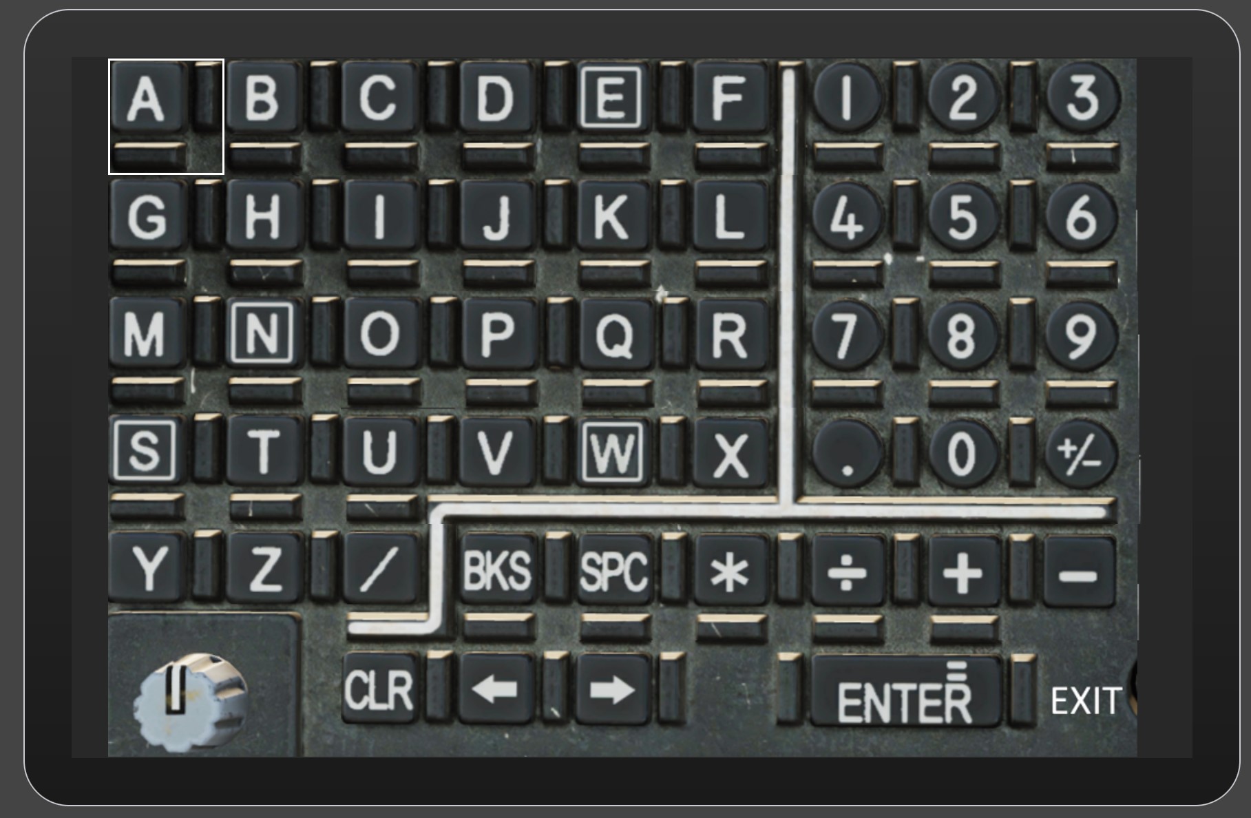  AH-64D Keyboard Unit Page v1.0 (Original Skin) for Touch Portal