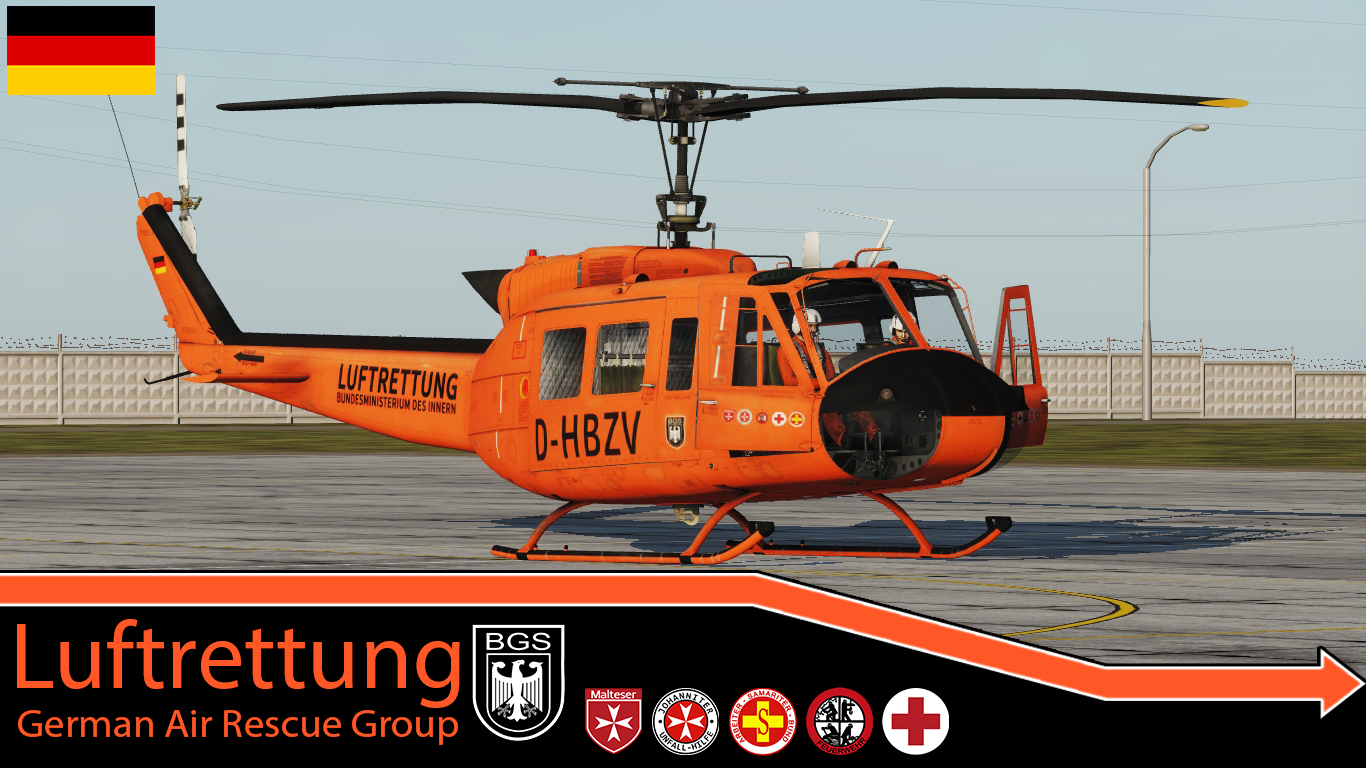 UH-1H Huey Luftrettung - German Air Rescue Group