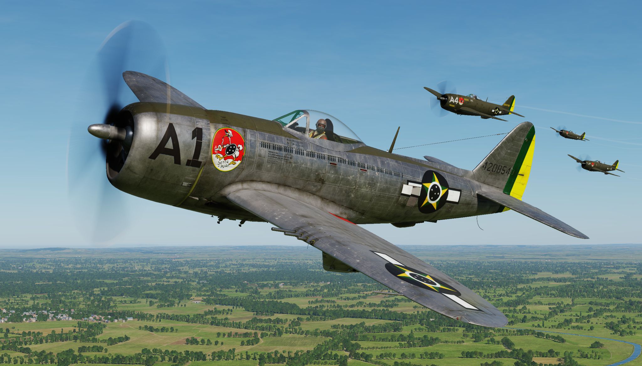 P-47D - 1st Brazilian Ftr Sq-Jambock A1 - Menezes (update vs 2.2)