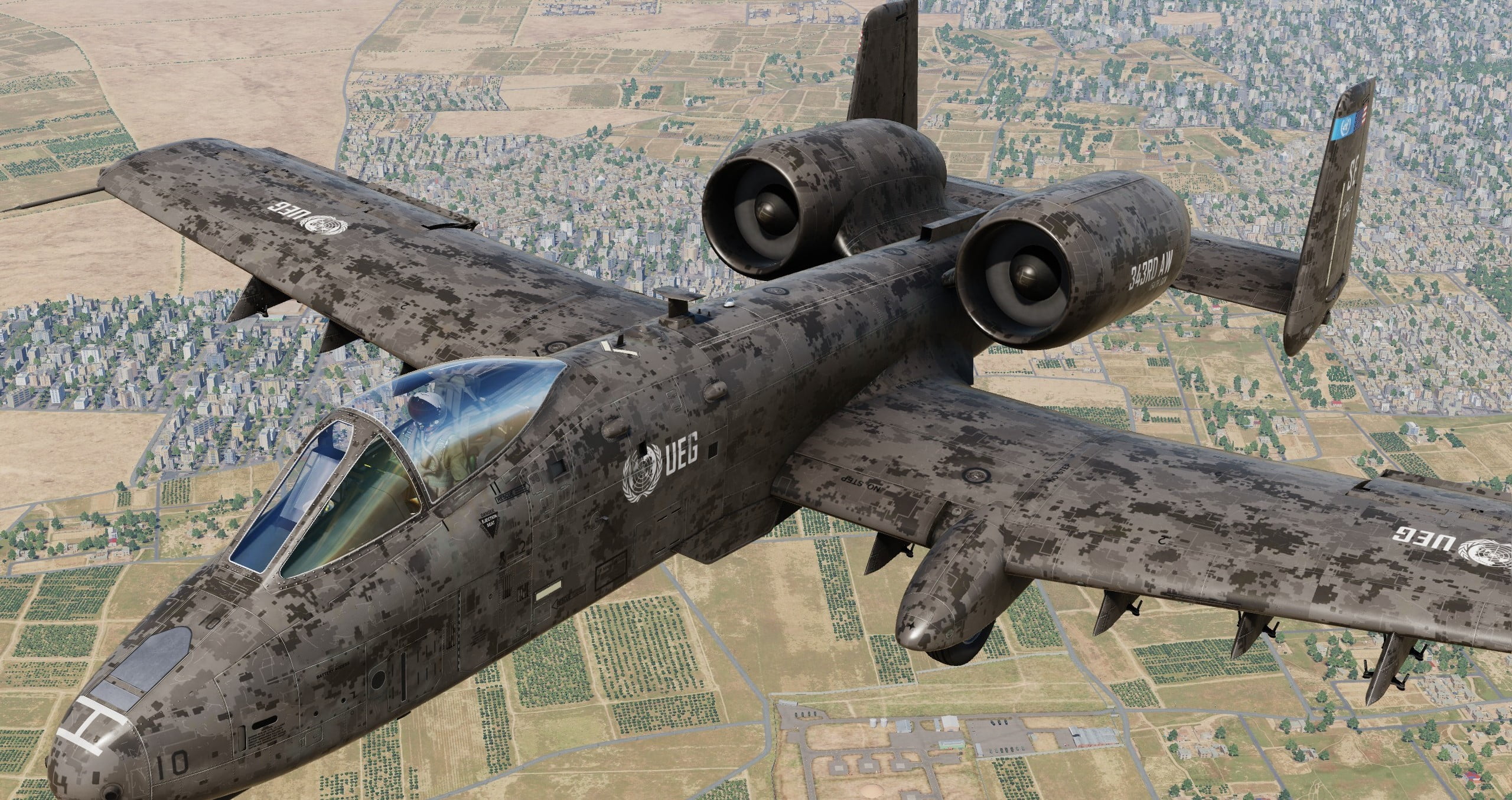 UEG Dark Standard & Camo Liveries for A-10CⅡ - Fictional Skin