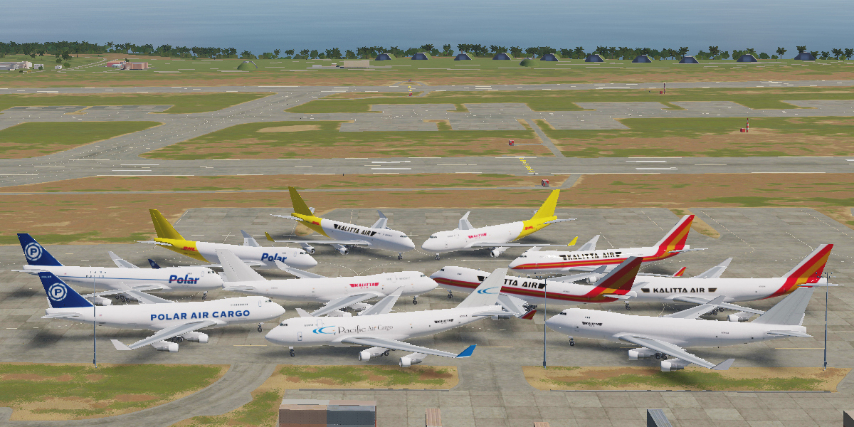 Kalitta, Pacific and Polar Air Cargo Liveries for B747 in Civil Aircraft Mod (CAM)