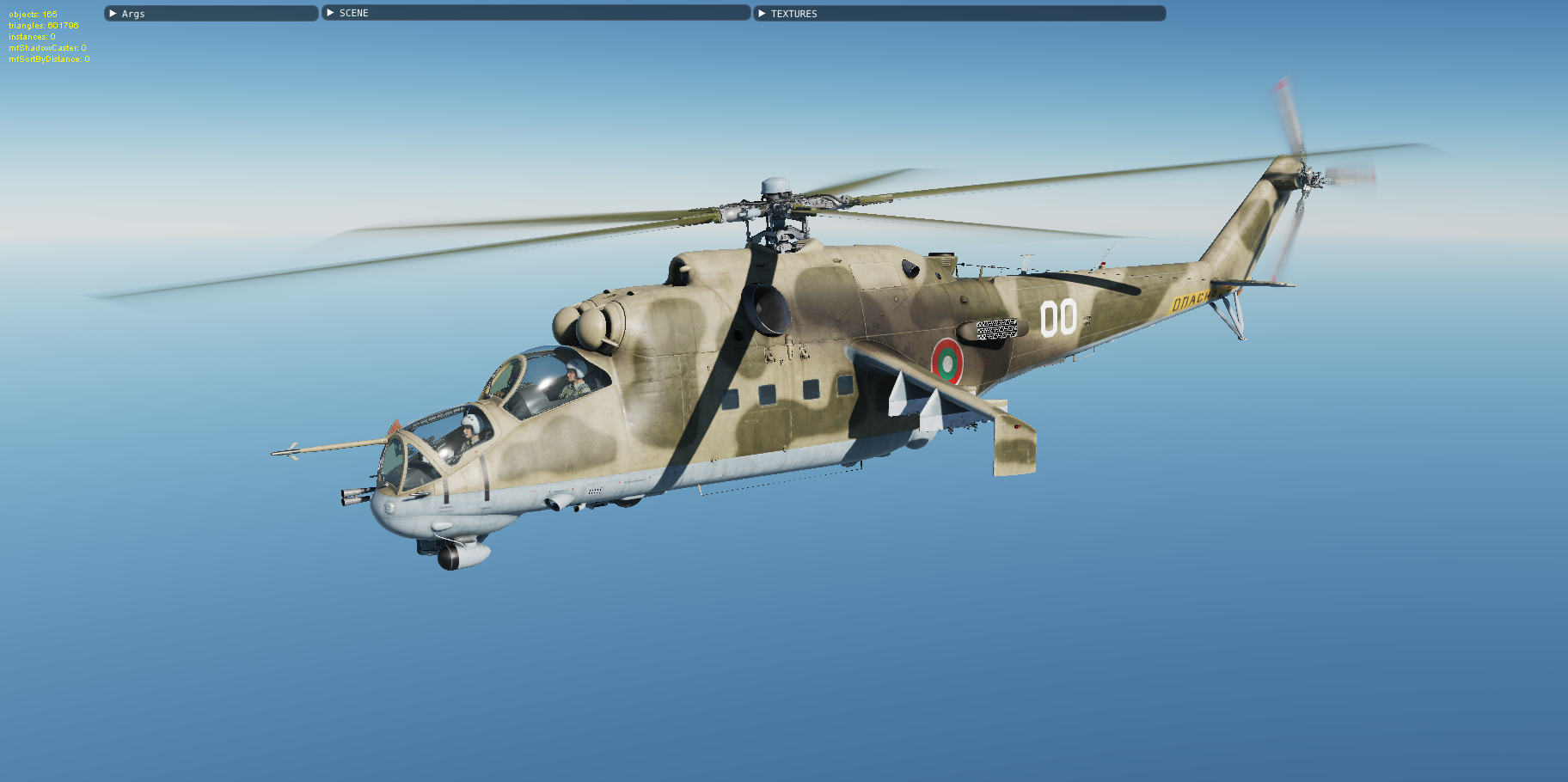 Bulgarian arid skin for the MI-24P