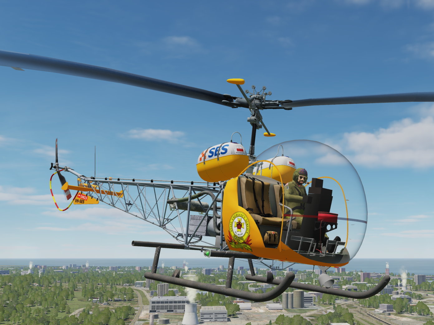 Bell-47 Queensland State Emergency Service  Livery (Fictional)