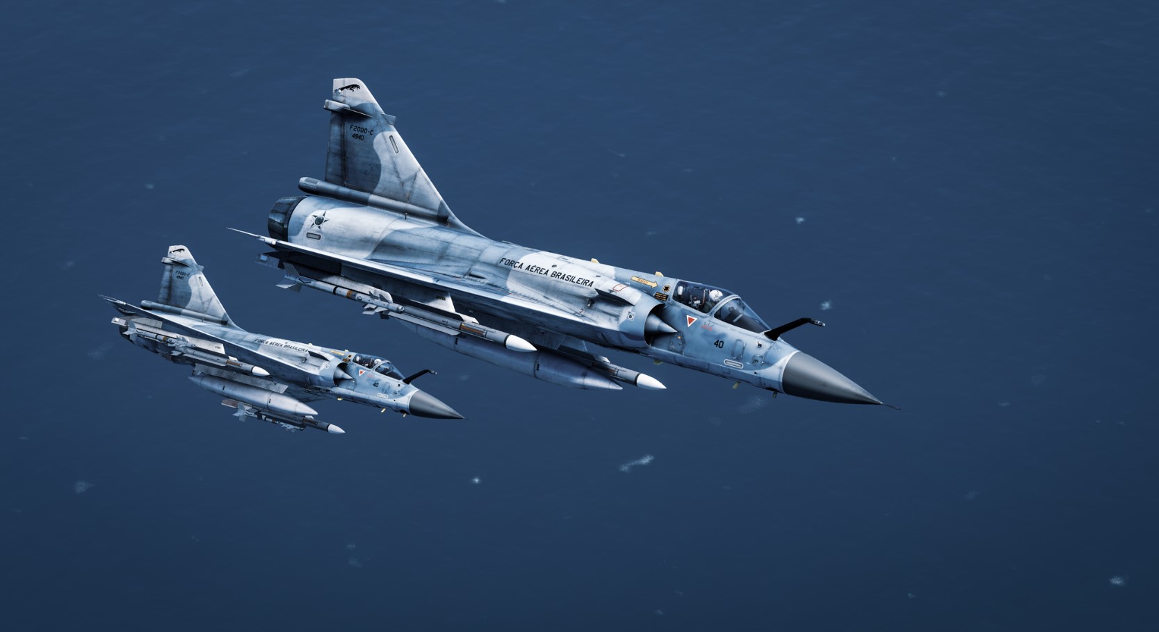 Pintura da FAB para o Mirage 2000