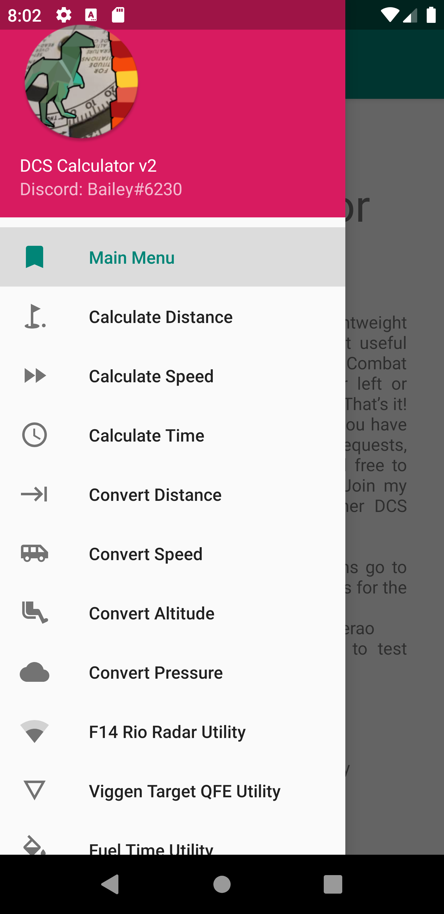 DCS-Calculator v2 Android App by Bailey