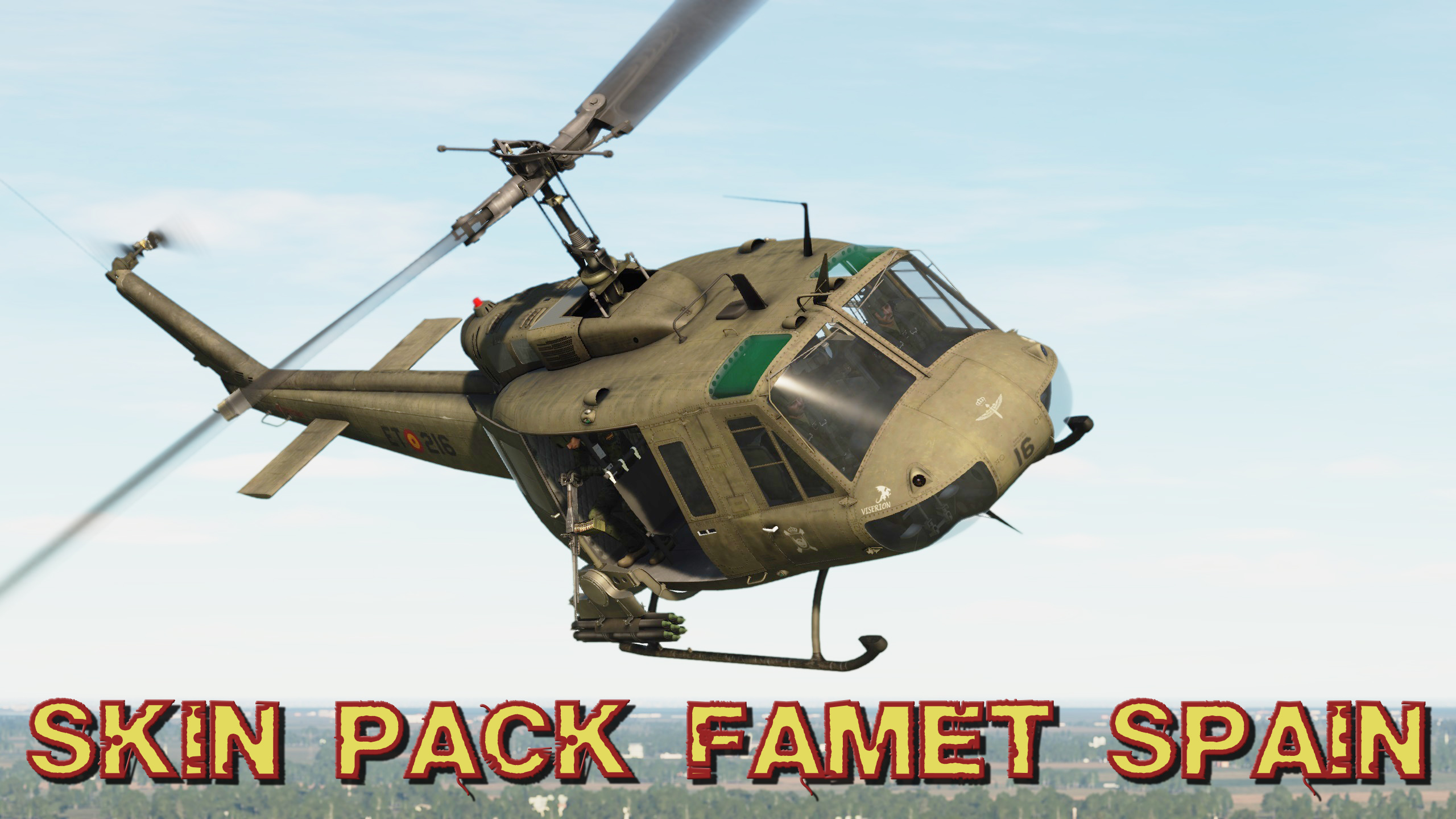 SKIN PACK UH-1H FAMET ESPAÑA HD dcs 2.7