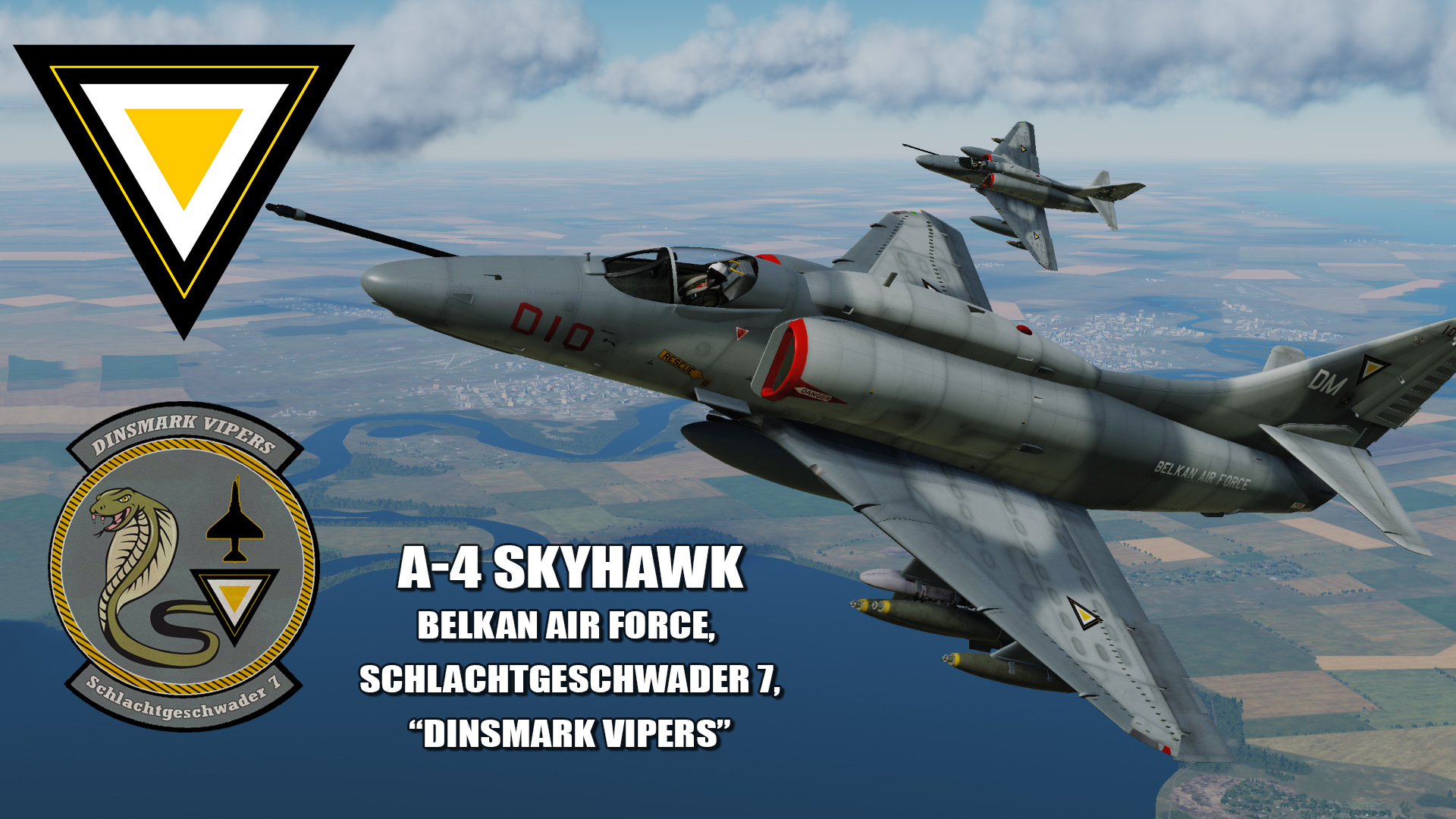 Ace Combat - Belkan Air Force Schlachtgeschwader 7 "Dinsmark Vipers" A-4 Skyhawk