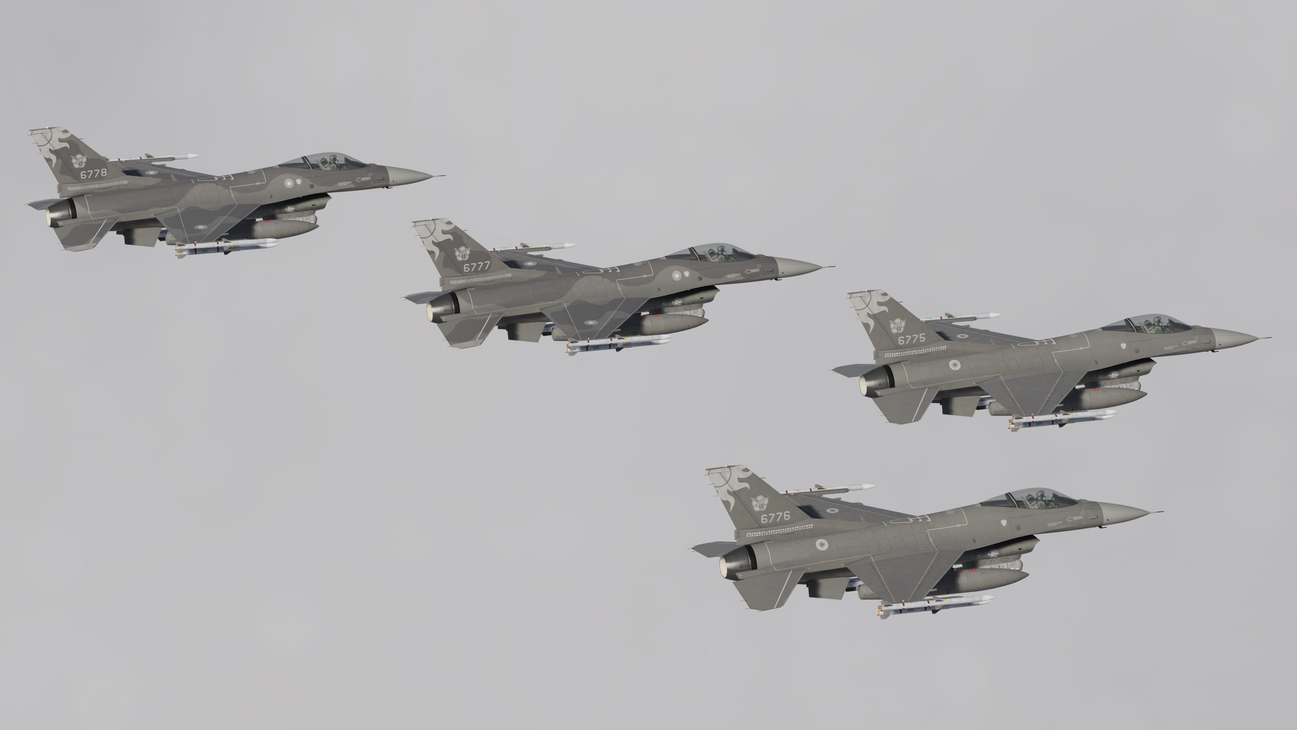 ROCAF F-16 401st TCW 26th TFG Have Glass Low vis『Tail Number Fixed』2022/12/20