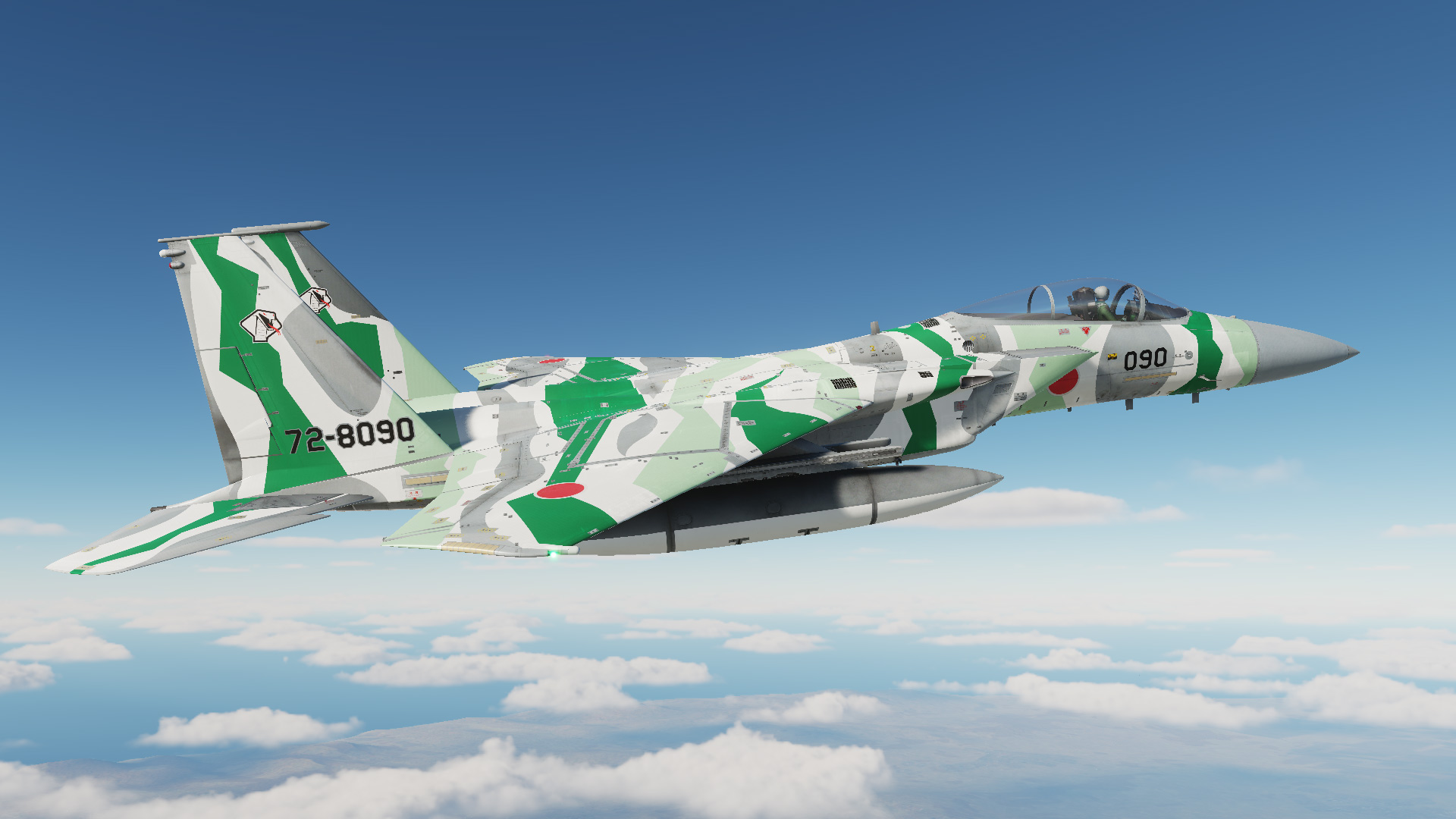 JASDF F-15DJ AGGRESSOR 72-8090 Matcha Skin {Fictional}