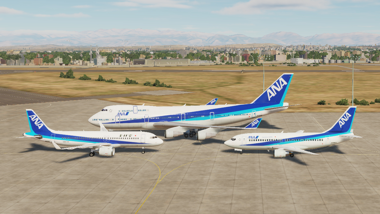 All Nippon Airways (ANA) Liveries for Civil Aircraft Mod (CAM)