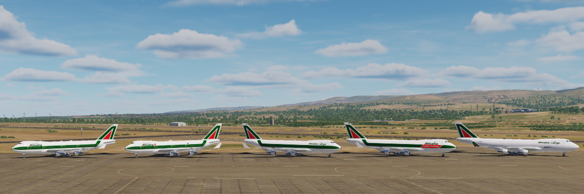 Alitalia Liveries for B747 in Civil Aircraft Mod (CAM)