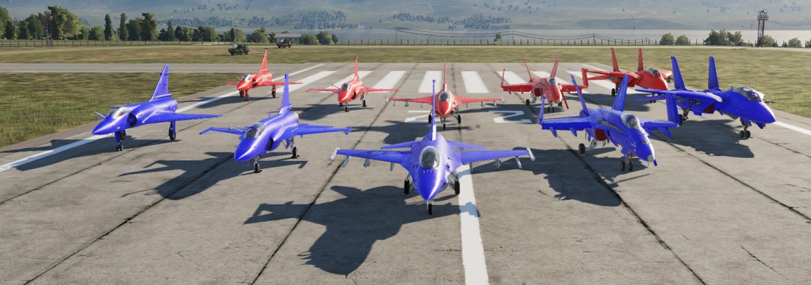 HighViz Red and Blue Skinpack-I