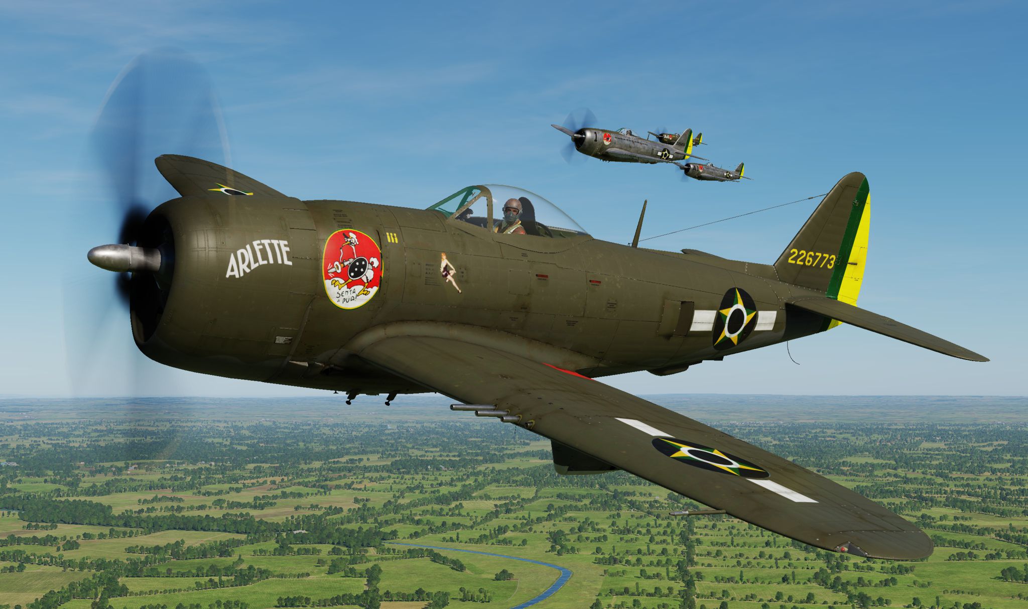 P-47D - 1st Brazilian Ftr Sq - Jambock Arlette - 1st Lt Miranda Correa (update vs 2.2)