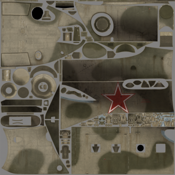 Texture template for Mi-24P model