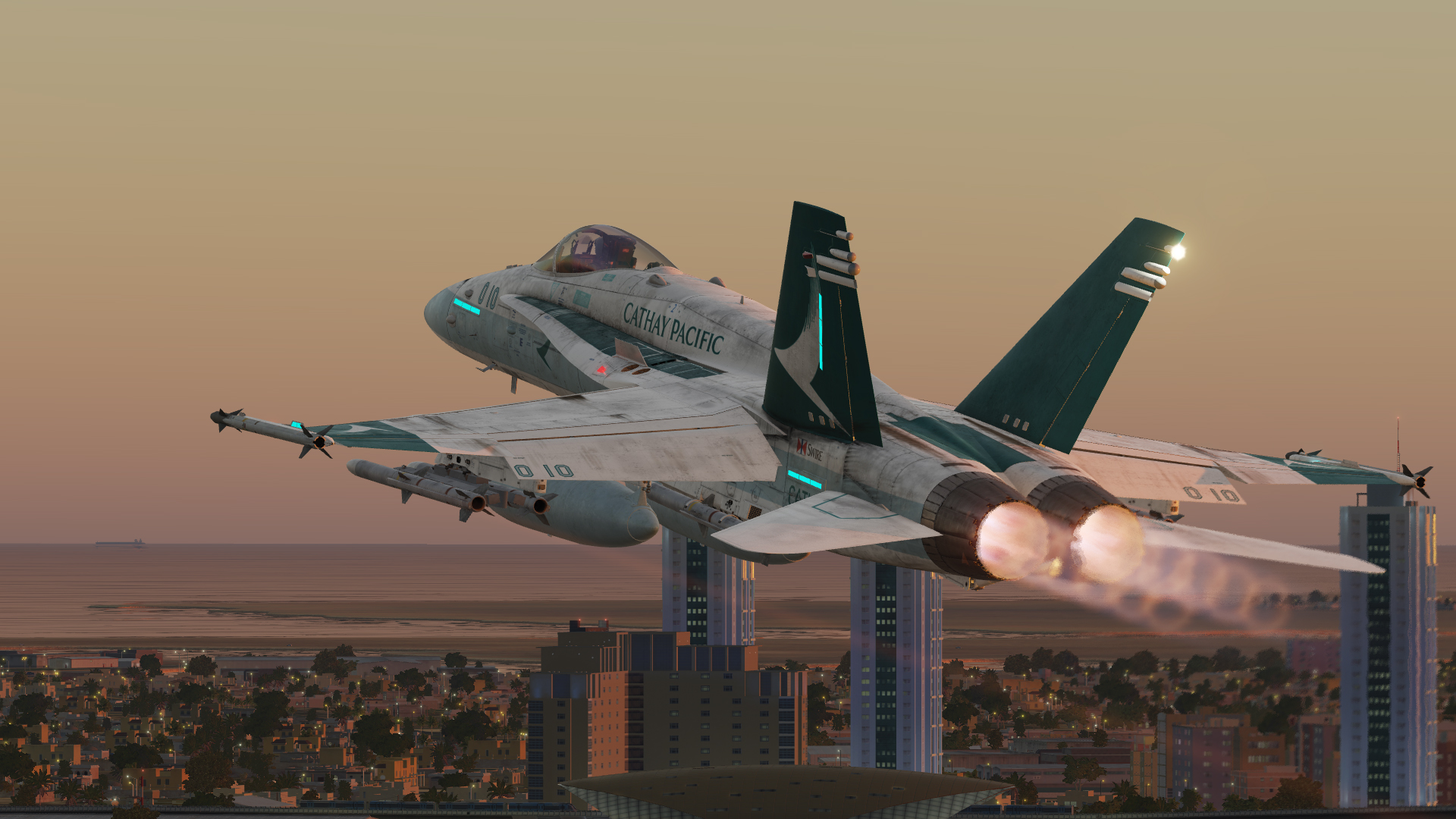 F/A-18C Hornet Cathay Pacific Livery (Fictional) v1.4