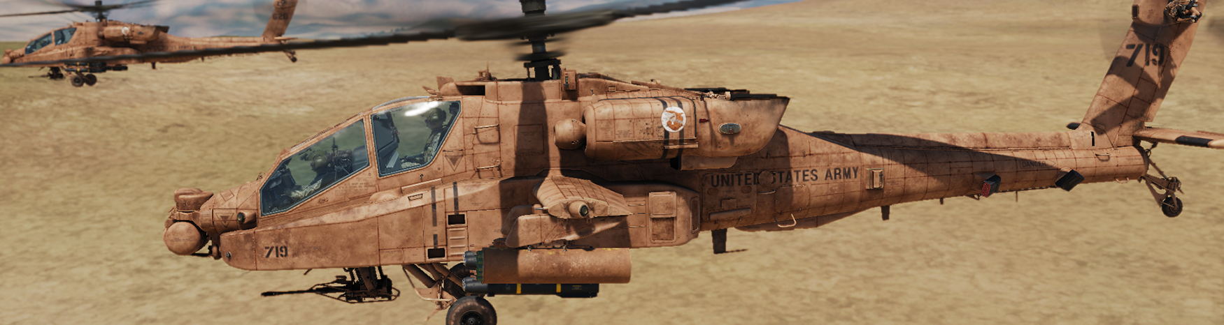 AG 103rd Sand Sharks: Fictitious US Apache Squadron Livery Pack