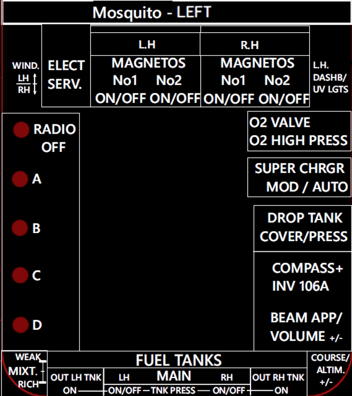 Mosquito FBMkVI TM MFD COUGAR Templates Series! (Update vs 1.0)