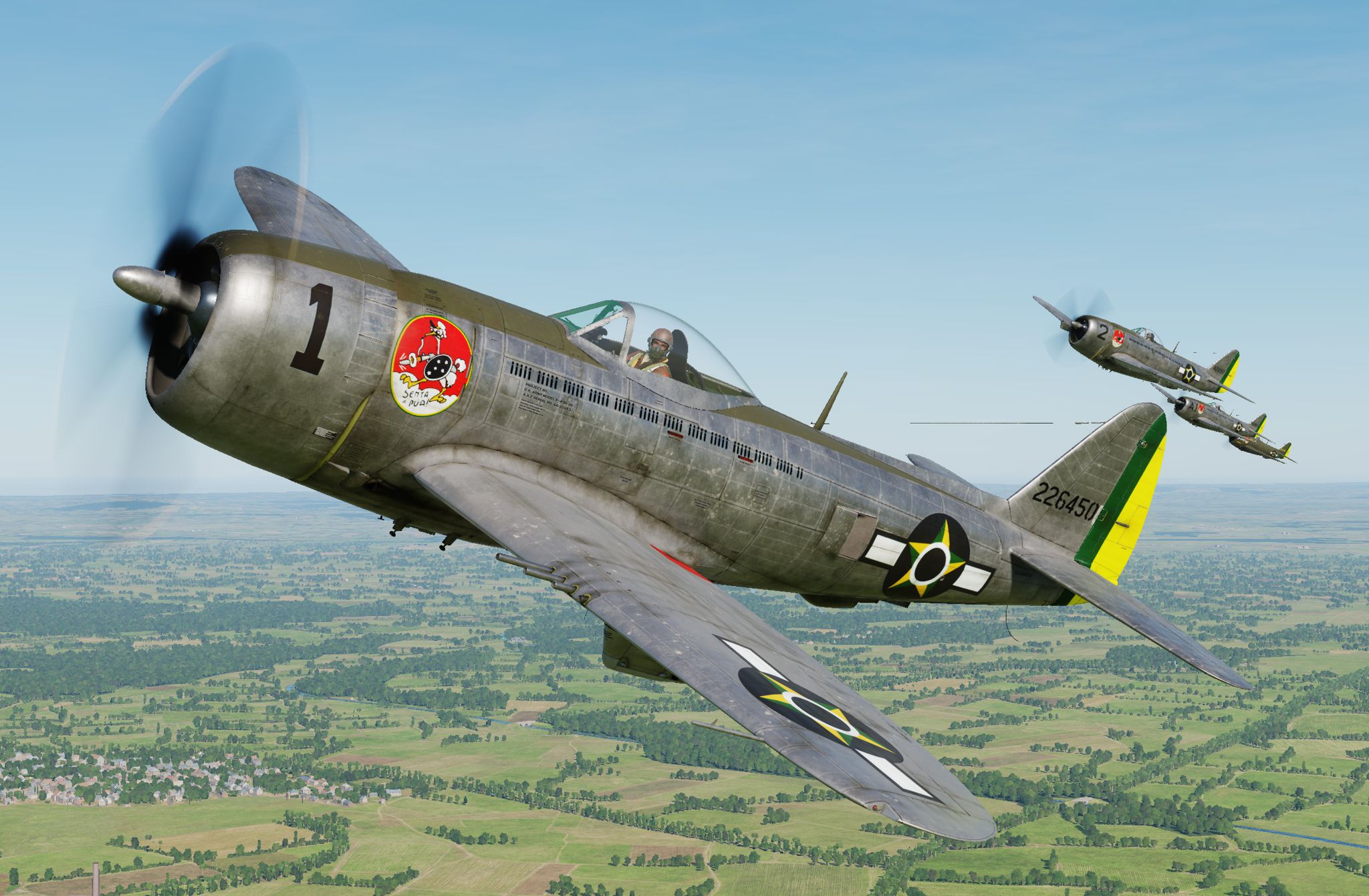 P-47D - 1st Brazilian Fighter Squadron - Jambock 1 - Lt. Cel. Nero Moura. (update vs 2.2)