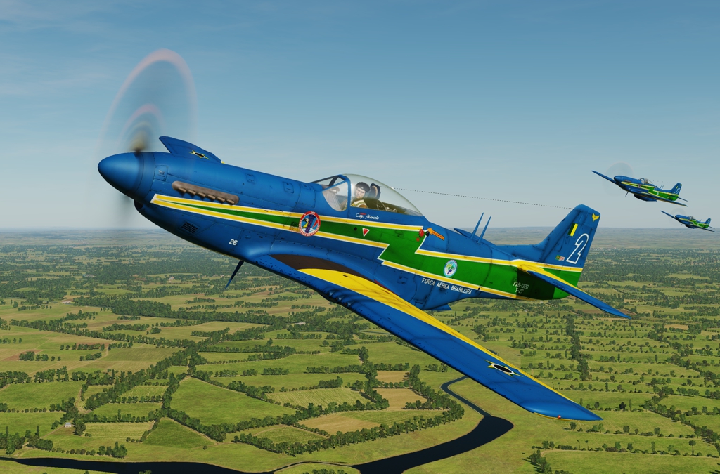 T-27 Tucano Brazilian Smoke Squadron #2 (update vs 1.2)