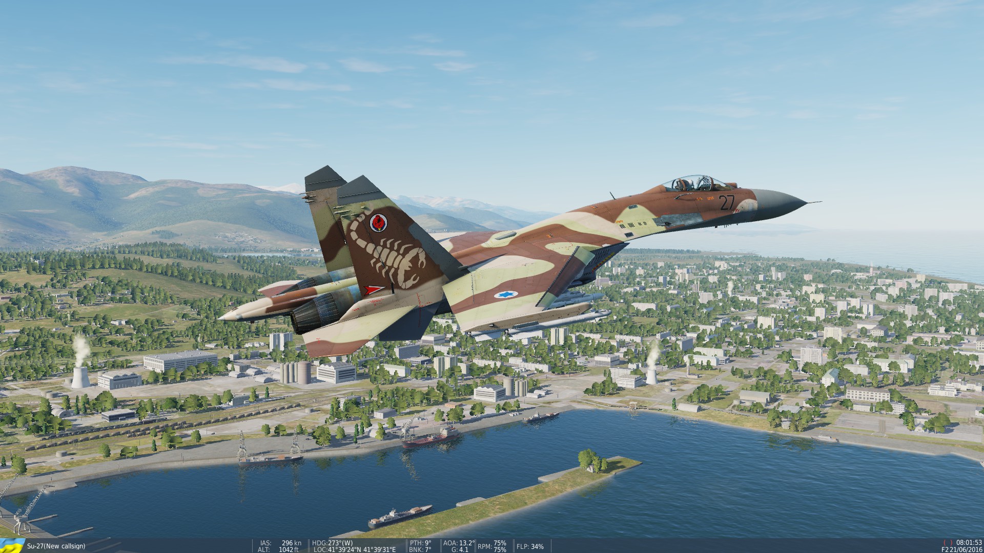 Su-27I Israeli Air Force - Squadron 105 "Scorpion"