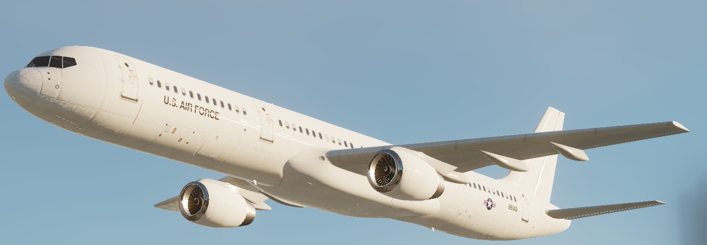 USAF C-32B jet transport Liveries for B757 in Civil Aircraft Mod (CAM)