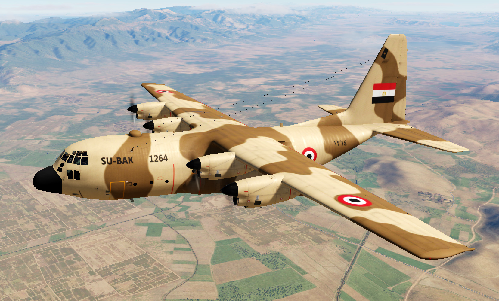 Egyptian Air Force (EAF) C-130 & KC-130 Hercules Liveries for AI