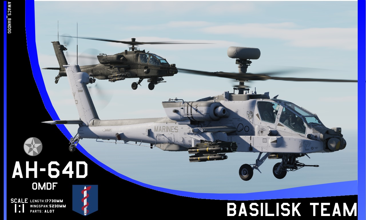 Ace Combat - Osean Marine Corps Basilisk Team AH-64D Apache Gunship [OUTDATED]