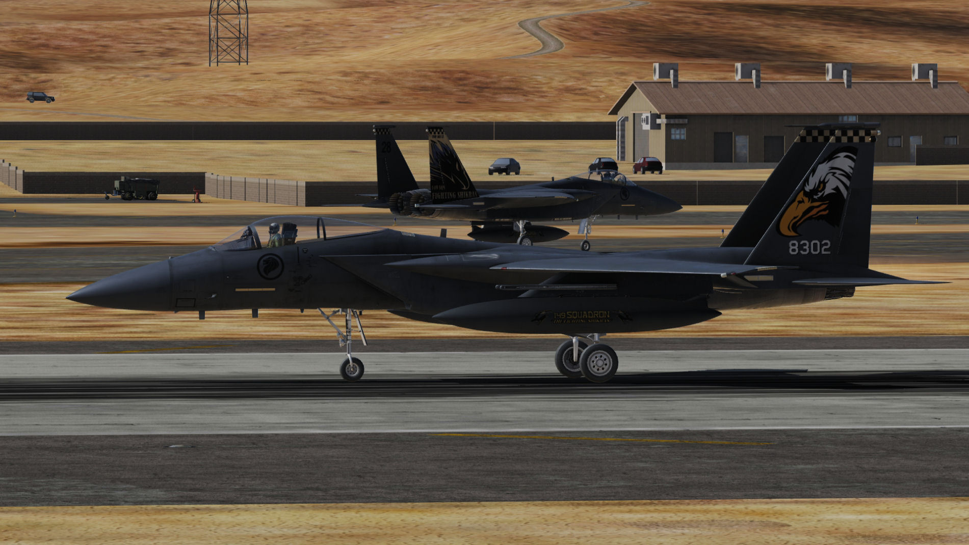 RSAF, 149th Squadron, 2x F15C ( fictional representing F-15SG's) BonusPack, The Artwork Tails.