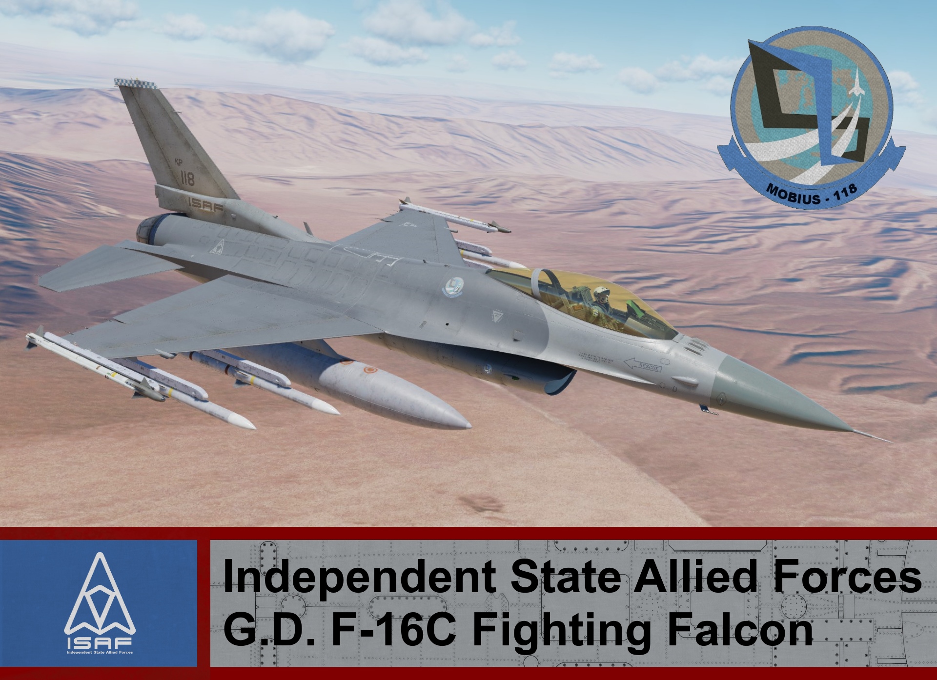 Independent State Allied Forces F-16C Block 50 - Ace Combat 4 (Mobius One) *UPDATED*