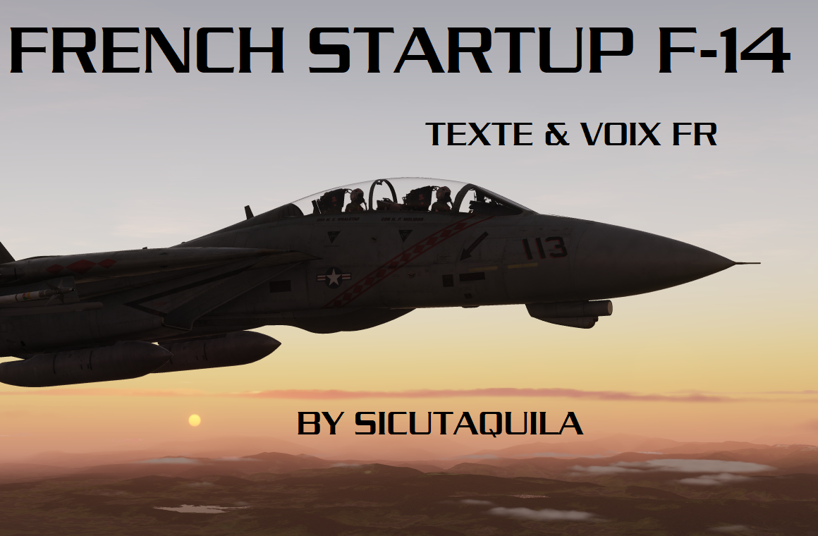 F-14 Training Pilot Seat Startup FR - Texte & Voix