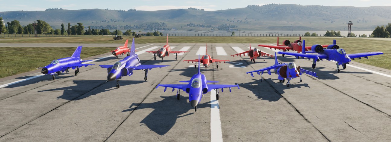 HighViz Red and Blue Skinpack-II